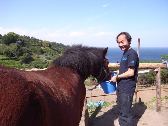 終わった後はお水をあげます。