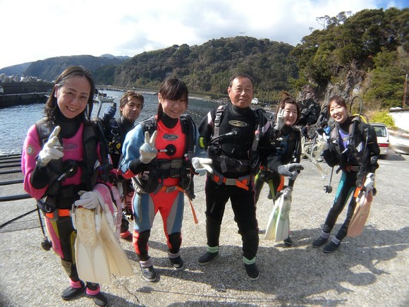 これから初ダイブ！！