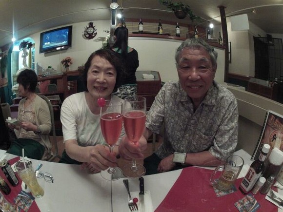Ｓさんご夫婦ご結婚４５周年おめでとうございます。