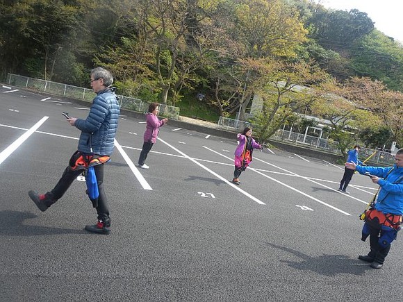 陸上でシュミレーション