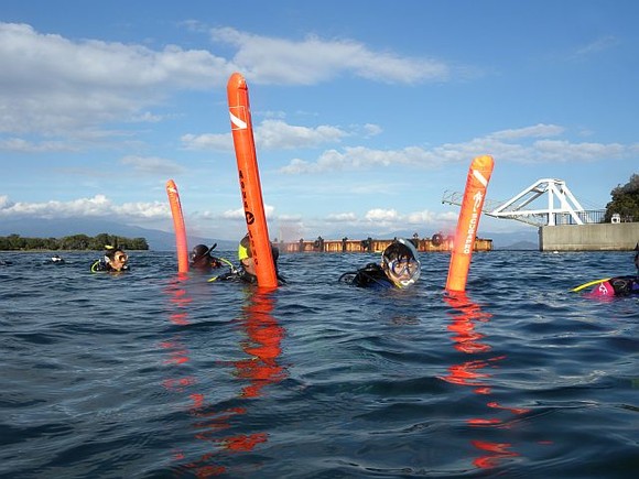 万が一の水面漂流練習