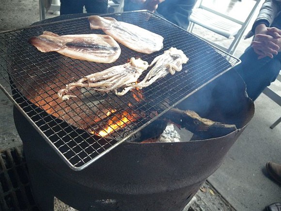 食べるのはイカです