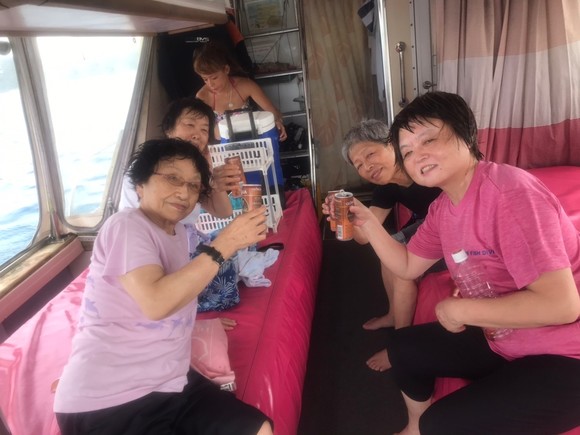 船上女子会❤️