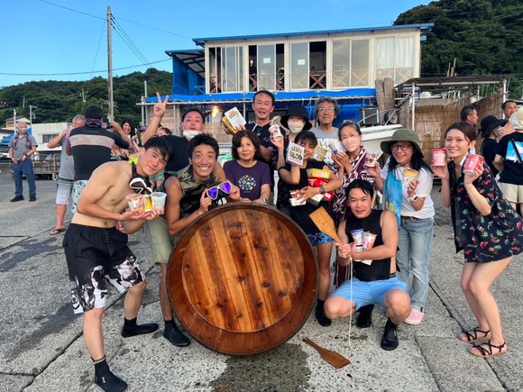 急遽参加したショップ対抗のたらい回しリレーでは準優勝でダイナーには嬉しいカップ麺の贈呈♡