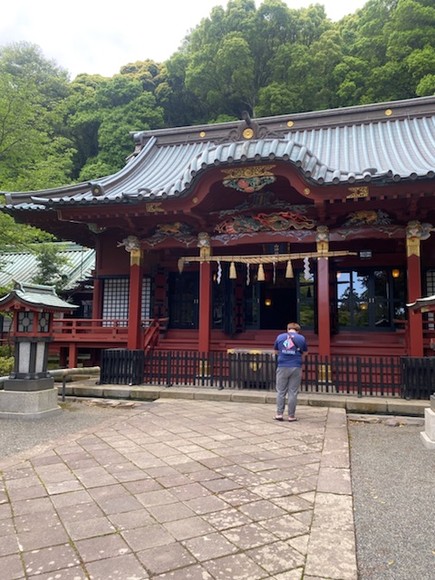 伊豆山神社にお参りに行きました