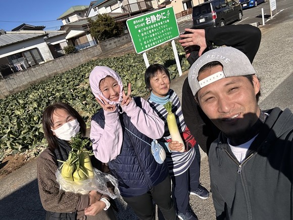 お土産に三浦大根をもらいました！ありがとうございました！