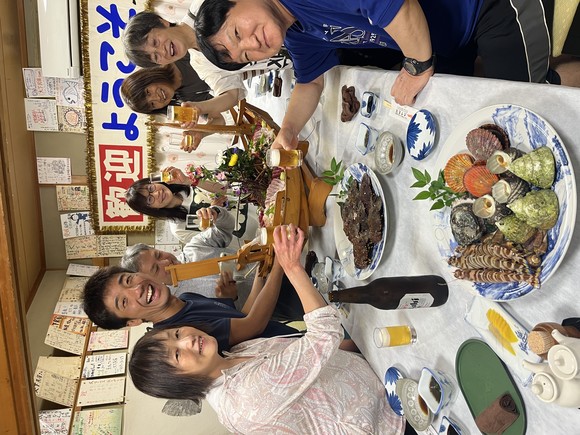民宿は贅沢なご飯でした！！