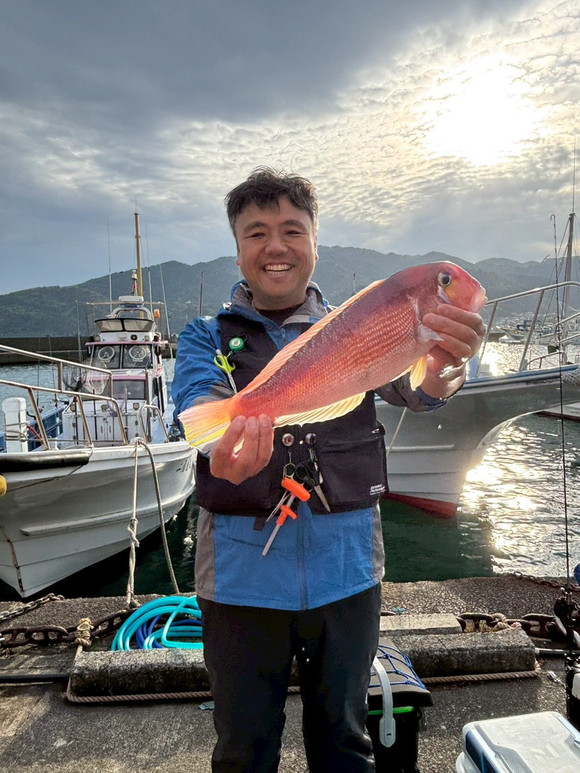 唯一アマダイをつった竿頭　マーシー