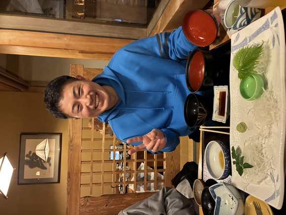 ご飯いっぱい食べました