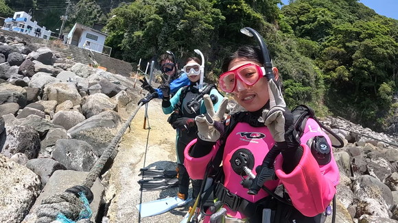 快晴のOWD海洋実習